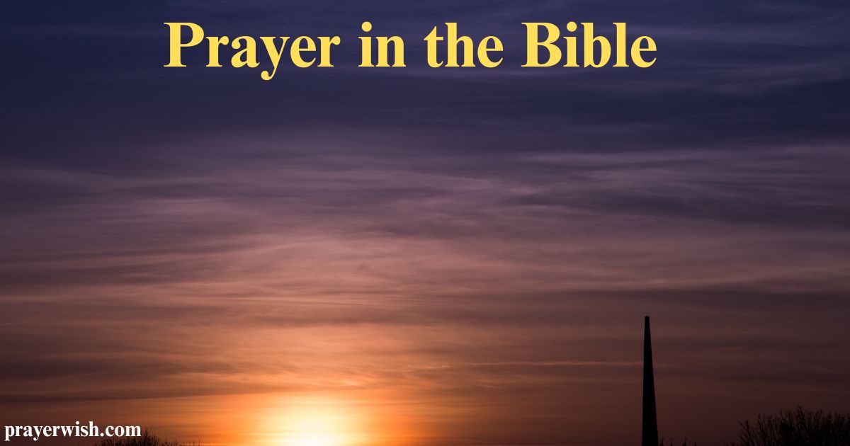 Prayer in the Bible