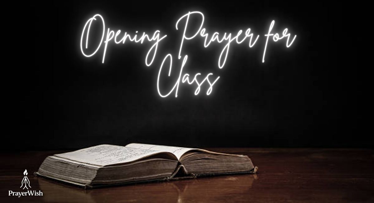 Opening Prayer for Class