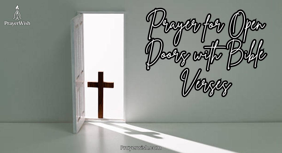 Prayer for Open Doors with Bible Verses