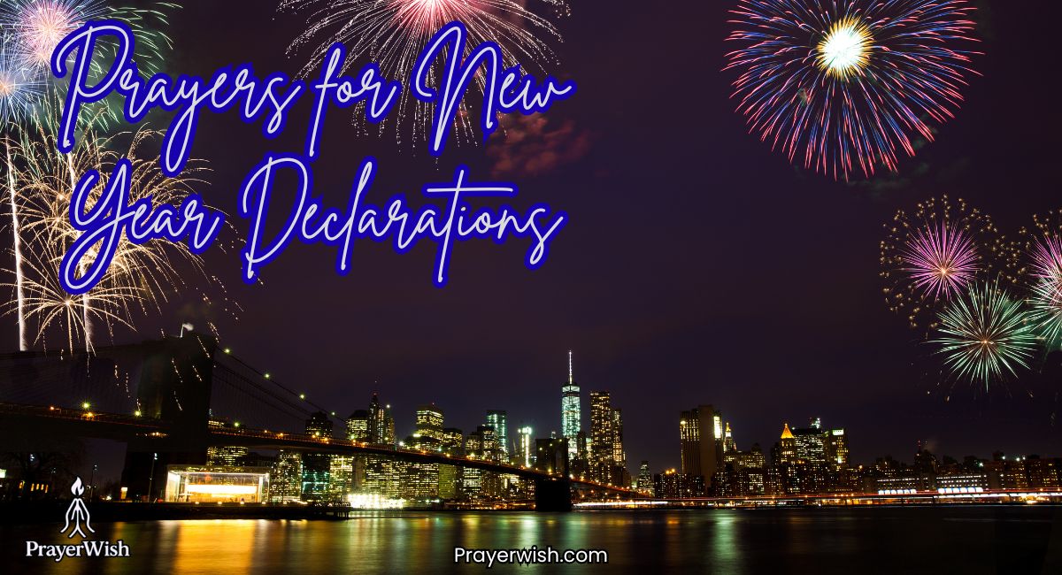 Prayers for New Year Declarations
